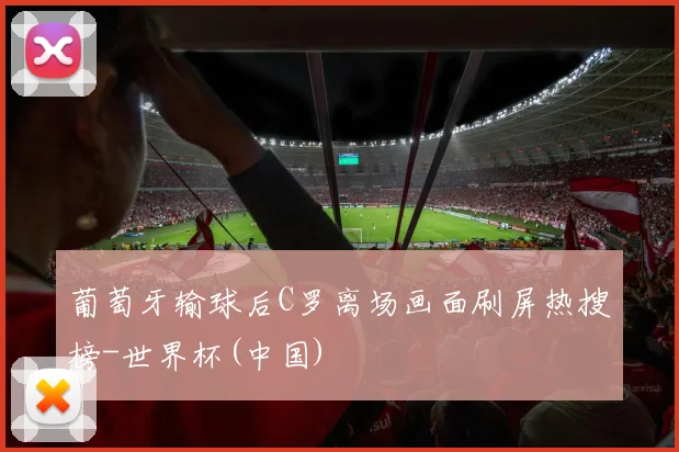 葡萄牙输球后C罗离场画面刷屏热搜榜-世界杯(中国)